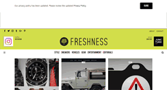 Desktop Screenshot of freshnessmag.com
